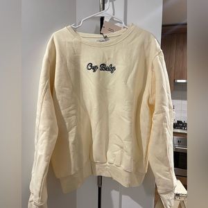 “Cry Baby” cream crewneck
